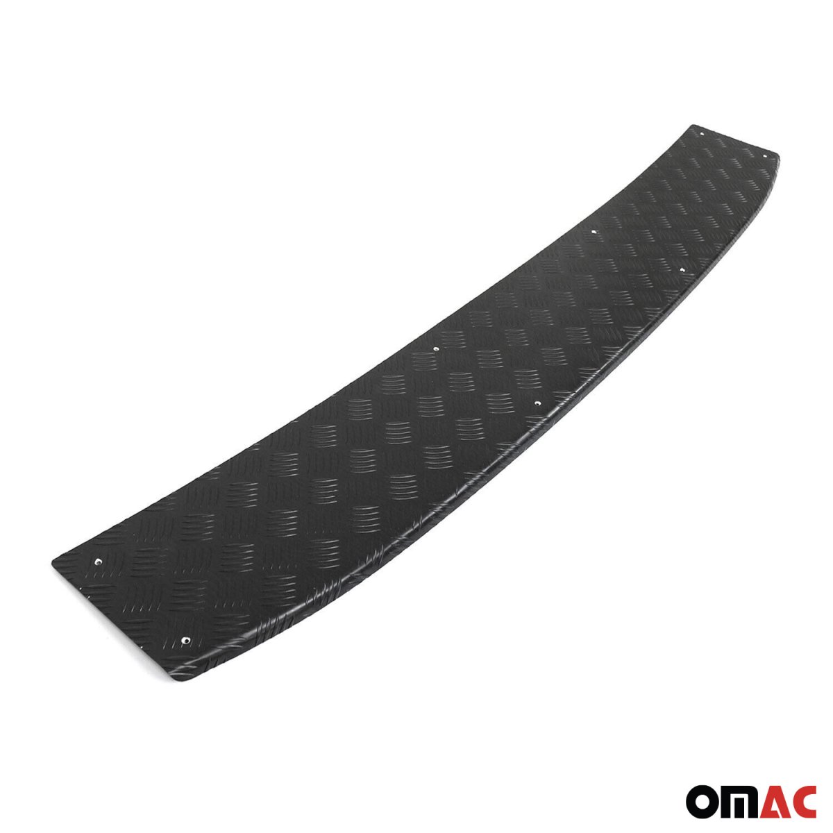 Ford Transit Rear Bumper Sill Cover - Omac - Aluminium - Matte Black - 2015-2025